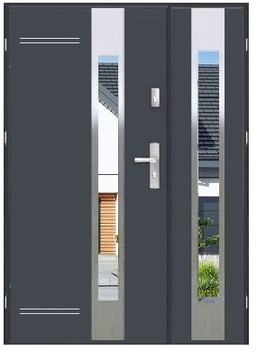 DRZWI ZEWNĘTRZNE DWUSKRZYDŁOWE F45 STOLDREW 140 P