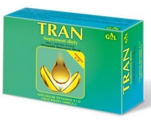 GAL TRAN z dorsza, omega-3 witamina D i A 150kaps