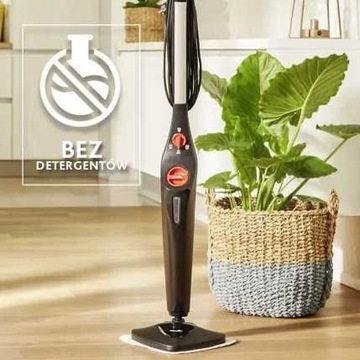 Mop parowy Vileda Steam Plus- dwa wkłady z mikrofibry + nakładka do dywanów