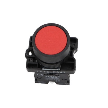Przycisk kryty czerwony NC LAY5-EA42