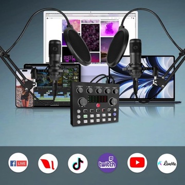 МУЗЫКАЛЬНАЯ КАРТА BLUETOOTH V8S МИКШЕР ДЛЯ ТЕЛЕФОНА СМАРТФОНА КОМПЬЮТЕРА