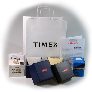 Zegarek męski czarny na pasku TIMEX chronograf podświetlanie data