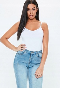 MISSGUIDED БЕЛОЕ ВИСКОЗНОЕ БОДИ 32