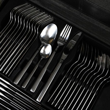 KOMPLET SZTUĆCÓW 72EL ZESTAW SZTUĆCE 12OS WALIZKA