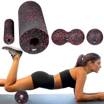 НАБОР РОЛИКОВ EPP FOAM ROLLER + BALL + DUOBALL ДЛЯ МАССАЖА 4 шт.