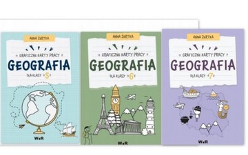 Geografia Graficzne karty pracy dla klasy 5+6+7