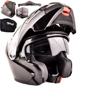 NAXA FO6 KASK SZCZĘKOWY MOTOCYKLOWY r.M+ OKULAR