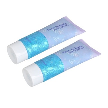 2 шт. гель для тела с блестками, универсальный модный шипучий, легко чистится