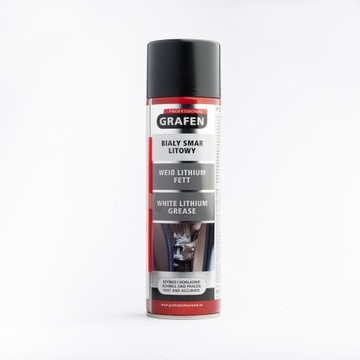 BIAŁY SMAR LITOWY PLYNNY WODOODPORNY SPRAY 500ML
