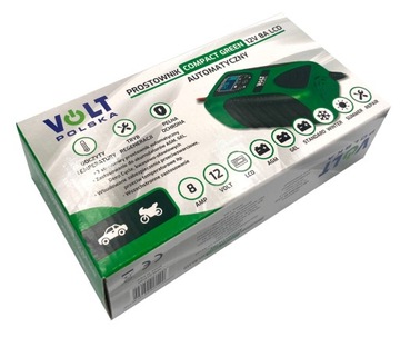 АККУМУЛЯТОРНЫЙ ВЫПРЯМИТЕЛЬ С ЖК-дисплеем 12 В 8 А КОМПАКТНОЕ зарядное устройство