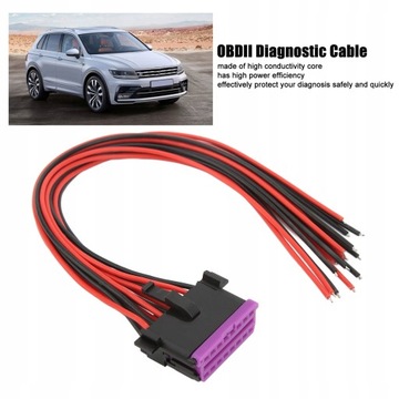 3 шт. 16-контактный разъем OBD2, кабели с разъемом «мама», 30 см
