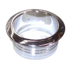 Chromowana Rozeta przelewu umywalki 2 sztuki