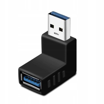 ZŁĄCZKA ADAPTER KĄTOWY 90 STOPNI USB 3.0 GÓRNY