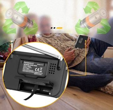 Retekess V117 Портативное мини-радио FM AM SW