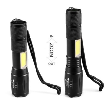 КАРМАННЫЙ ФОНАРИК ZOOM LED COB, НА БАТАРЕЕ USB, ДЛЯ ВЕЛОСИПЕДА