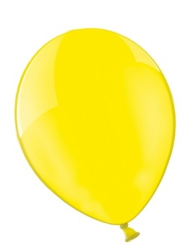 BALONY URODZINOWE 25cm Belbal Żółte 25 sztuk