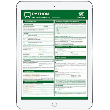 Tablice informatyczne. Python