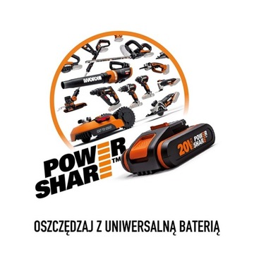 Worx WA3014 PRO Литий-ионный аккумулятор 20 В, 4,0 Ач