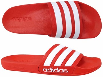 ADIDAS ADILETTE SHOWER KLAPKI BASEN PLAŻA CZERWONE