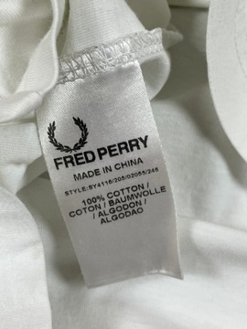 Fred Perry T-Shirt Koszulka Młodzieżowa Biała S M