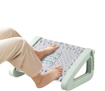 PODNÓŻEK BIUROWY Regulowany ERGONOMICZNY do stóp biurko z rolkami do masażu