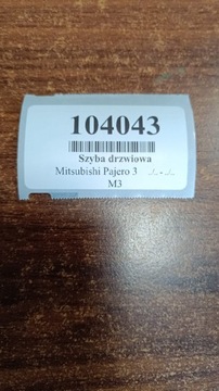 MITSUBISHI PAJERO 3 SKLO (OKNO) DVEŘE LEVÝ PŘEDNÍ