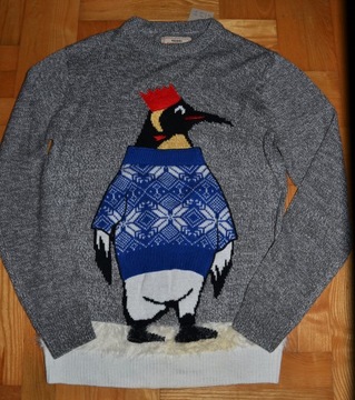 217^ next Świąteczny Sweter Pingwin M