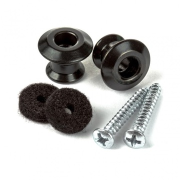 Zaczepy paska DUNLOP STRAPLOK BUTTON DUAL DESIGN BLACK czarne