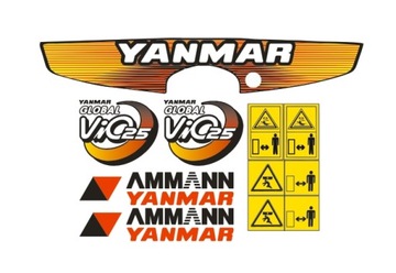 Naklejki oklejenie AMMANN YANMAR VIO 25