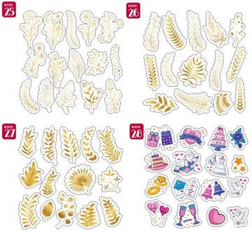 Наклейки для свадебной гостевой книги БОЛЬШОЙ НАБОР