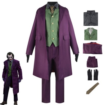 STRÓJ KOSTIUM PRZEBRANIE JOKER BATMAN COSPLAY HALLOWEEN