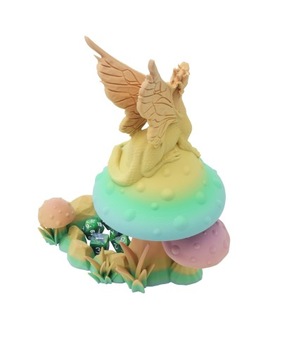 Дракон на поганке - башня из кубиков - FatesEnd Fey Dragon Dice Tower Pastel