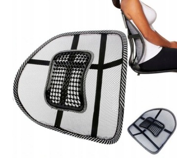 ERGONOMICZNA PODPÓRKA POD PLECY PODKŁADKA LĘDŹWIOWA FOTEL KRZESŁO DO AUTA