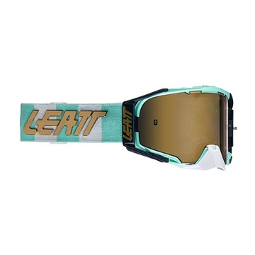 GOGLE LUSTRZANE LEATT VELOCITY 6.5 IRIZ ICE LENS BRONZE UC 68% CROSS ENDURO