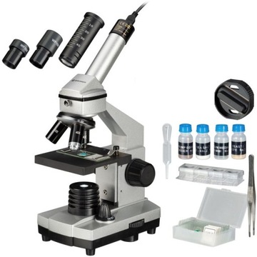 Микроскоп BRESSER JUNIOR 40x-1024x с окулярной камерой HD