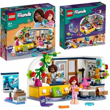LEGO KLOCKI FRIENDS 41740 POKÓJ ALIYI Piżama Party 209 Elementów Zabawka