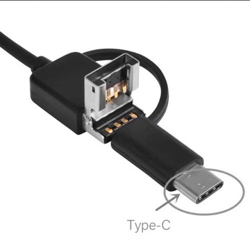 Водонепроницаемая мини-камера для осмотра АНДРОИДНЫЙ ЭНДОСКОП USB-C 3,5 м со светодиодом IP67