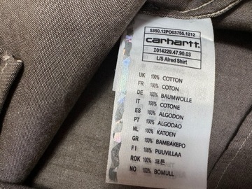 CARHARTT KOSZULA L/S ALRED SHIRT MĘSKA L