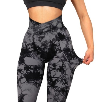 Seksowne legginsy GYM PUSH UP HIGH Stan zebrany