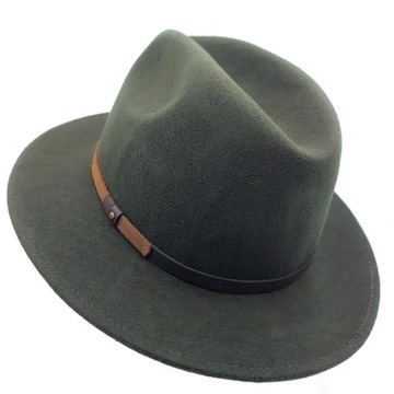 Kapelusz FEDORA OUTBACK W6041 OLIWKOWY ROZMIAR 61