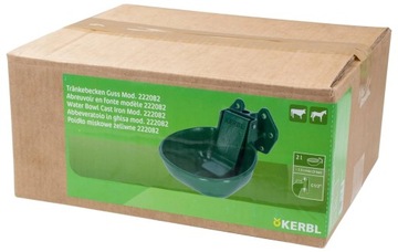 Чаша-поилка чугунная для крупного рогатого скота и лошадей тип ПМ-5 2л, оливковая Кербл