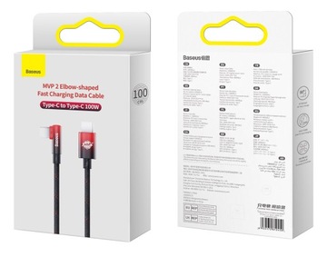 КАБЕЛЬ BASEUS ANGLE STRONG USB-C КАБЕЛЬ ДЛЯ БЫСТРОЙ ЗАРЯДКИ TYPE-C PD, 100 Вт, 1 М