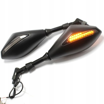 LUSTERKA MOTOCYKLOWE LED Z KIERUNKOWSKAZEM NLSE337