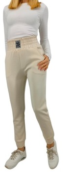 Bavlnené nohavice dámske gumové vrecká v páse