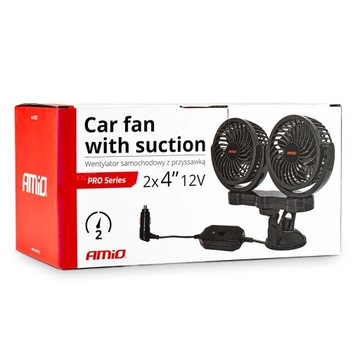 ВЕНТИЛЯТОР TURBO X2 АВТОМОБИЛЬНЫЙ ВЕНТИЛЯТОР ДВОЙНОЙ 12В МОЩНАЯ ПРИСОСКА