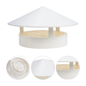 Круглая вентиляционная заглушка для дымоходной трубы.