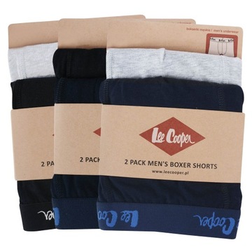 Lee Cooper Bokserki Męskie Bawełna 9505 6 sztuk Rozmiar L