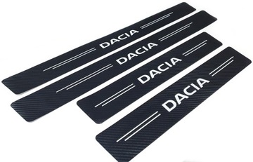 DACIA 4x NAKŁADKI NAKLEJKI FOLIA OCHRONNA NA PROGI