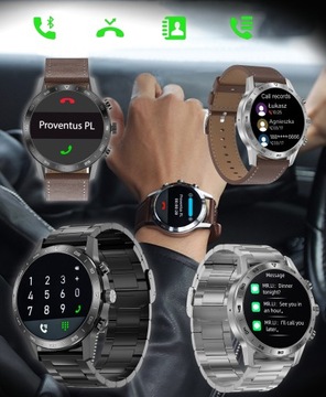 CZARNY Zegarek Męski SMARTWATCH z funkcja Rozmowy EKG Cisnienie Wodoodporny