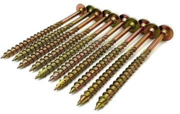 СТОЛЯРНЫЕ ВИНТЫ ПО ДЕРЕВО 6х100 TORX ШАЙБА С ПЛАСТИННОЙ ГОЛОВКОЙ DMX 100шт.